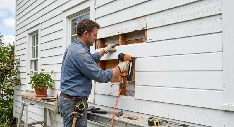 Our team working on Siding Service projects in Yulee, FL