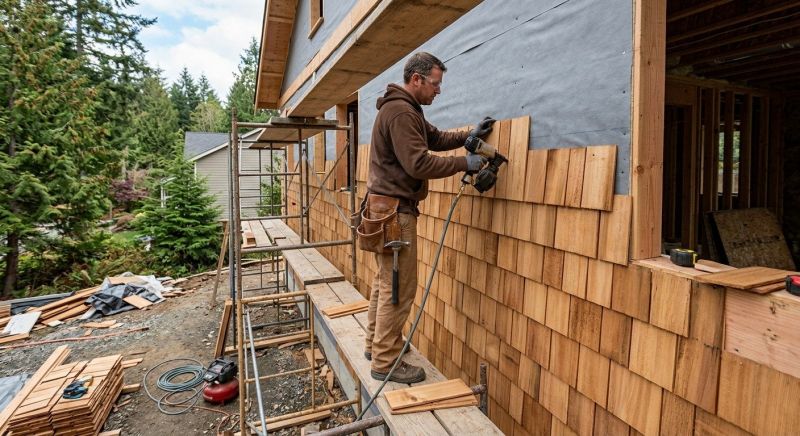 Cedar Siding Installation in Kingsland, GA