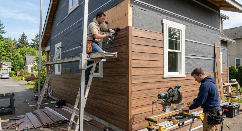 Faux Wood Siding Installation in Nassau County, FL