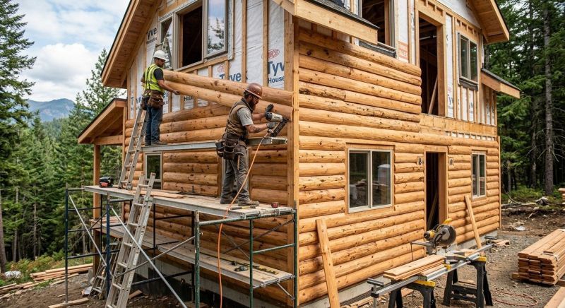 Log Siding Installation in Kingsland, GA