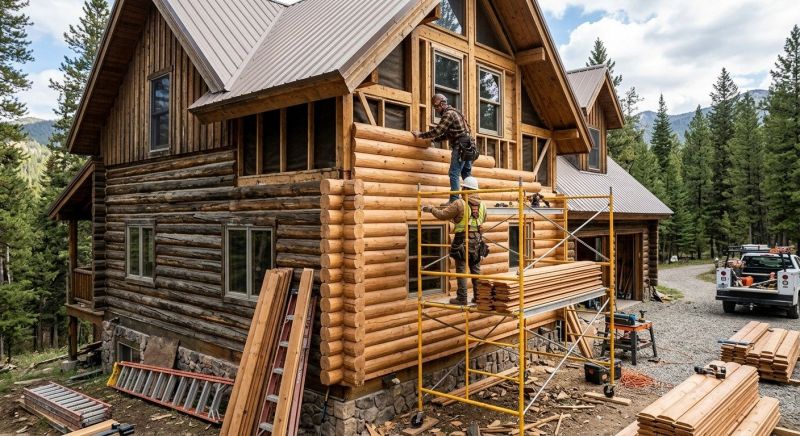 Log Siding Installation in Woodbine, GA